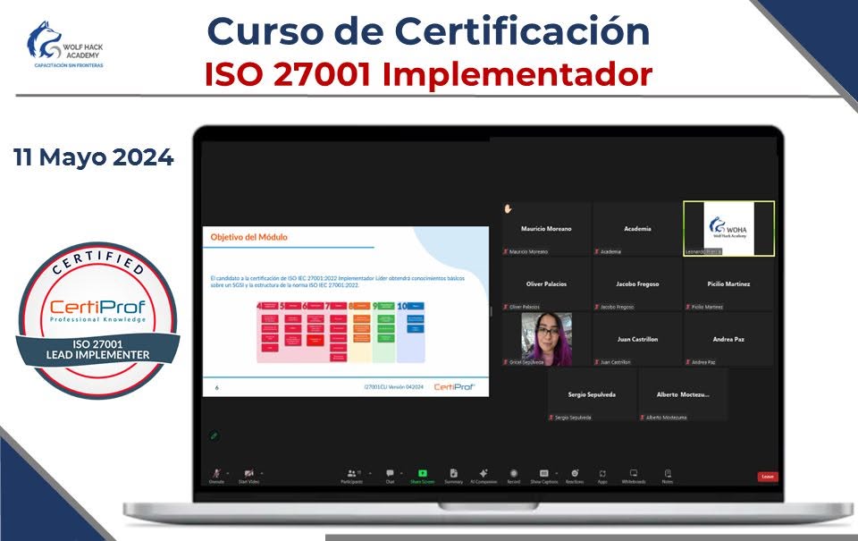 Evidencia visual de ISO 27001 Implementador